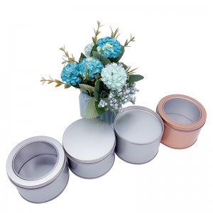 Caja de la caja de caramelo, reloj de carro de té Paquete de caja de hierro (85 mm * 60mm)